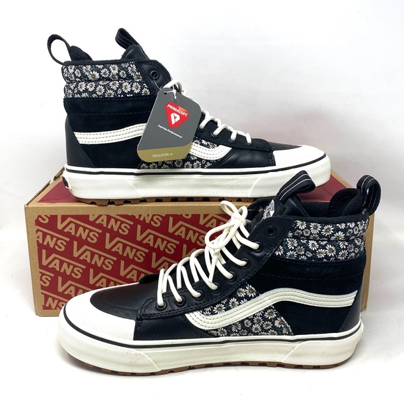 VANS SK-8 Hi MTE-2 Floral Black Boot Casual Leather Women Size Skate VN0A5HZZF2B - Picture 2 of 9